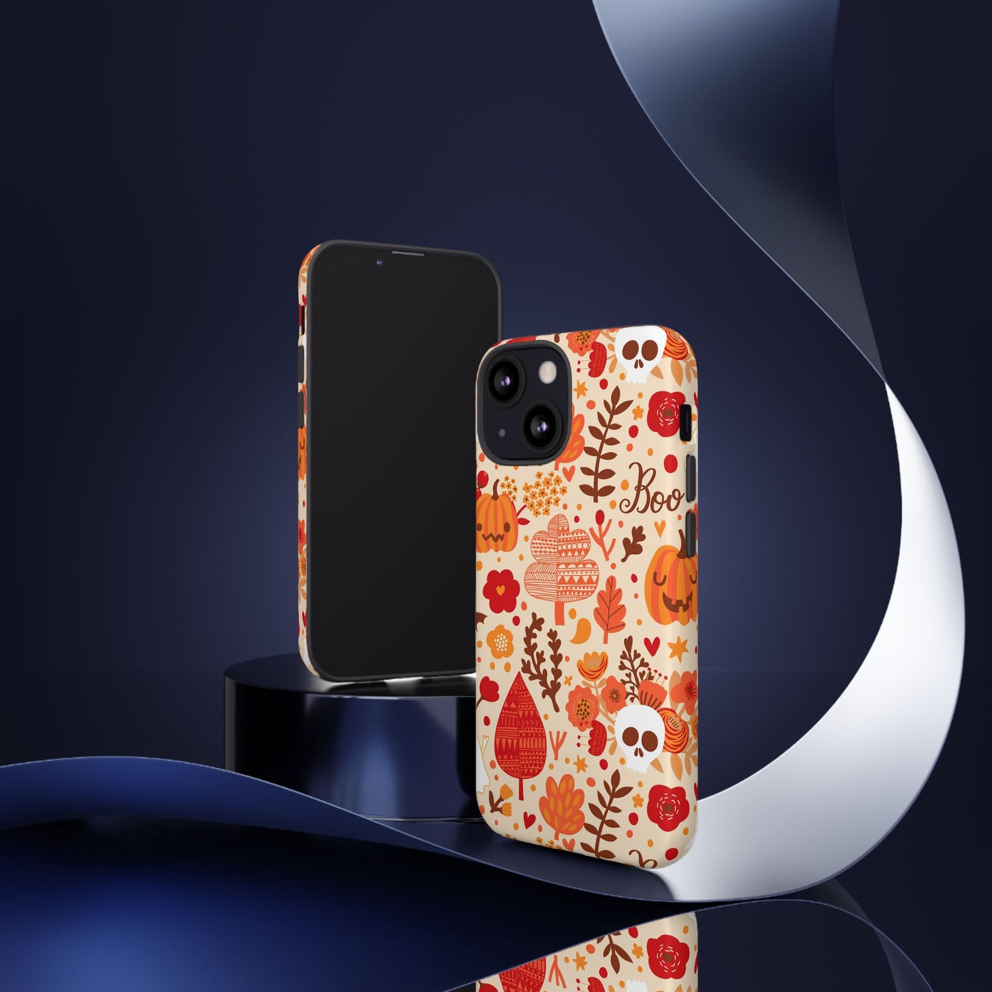 Autumn Phone Case - Cozy Fall Vibes, Pumpkin Decor, Halloween Gift, Floral Design, Seasonal Aesthetic