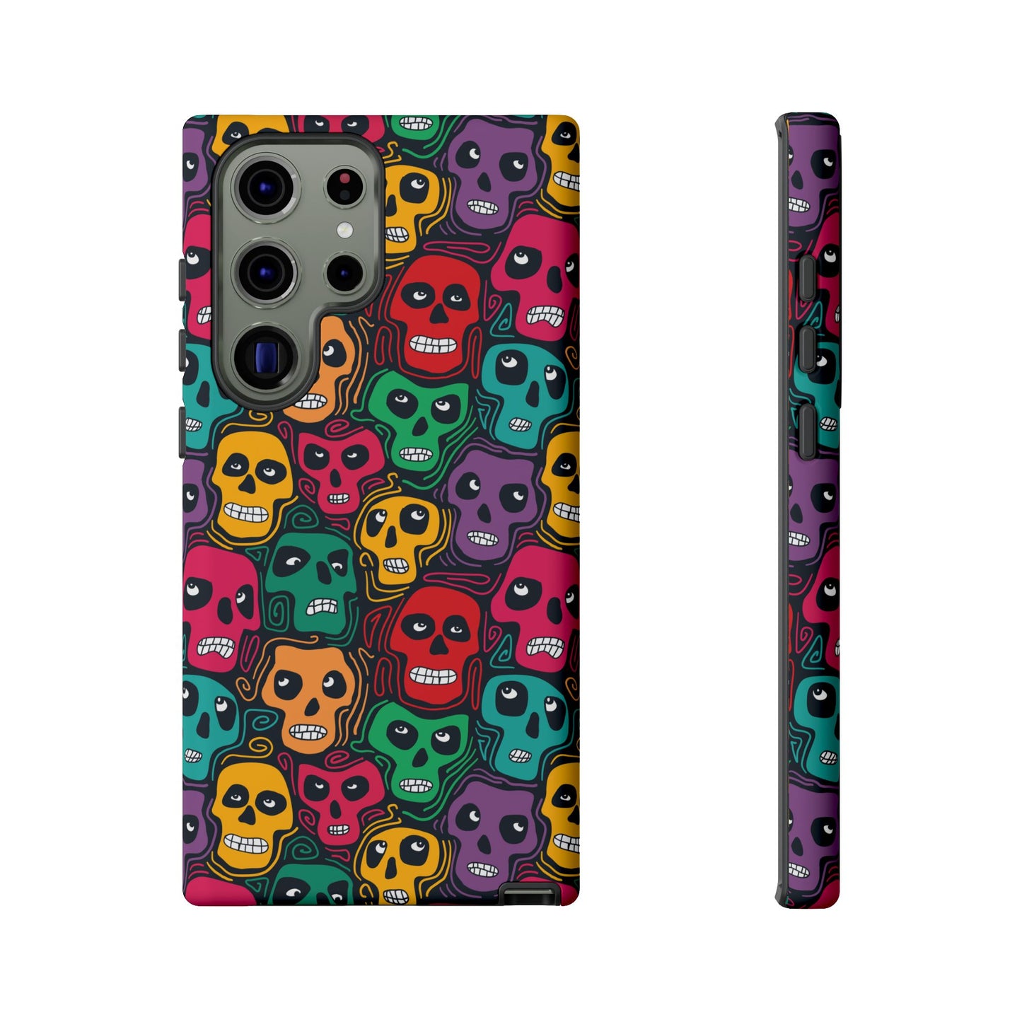 Phone Case, Day of the Dead Tough Case Phone, Mexican Skull Phone Cover, Floral Skeleton Phone Protector, Sugar Skull iPhone Case, Tough