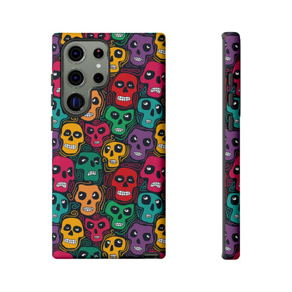 Phone Case, Day of the Dead Tough Case Phone, Mexican Skull Phone Cover, Floral Skeleton Phone Protector, Sugar Skull iPhone Case, Tough