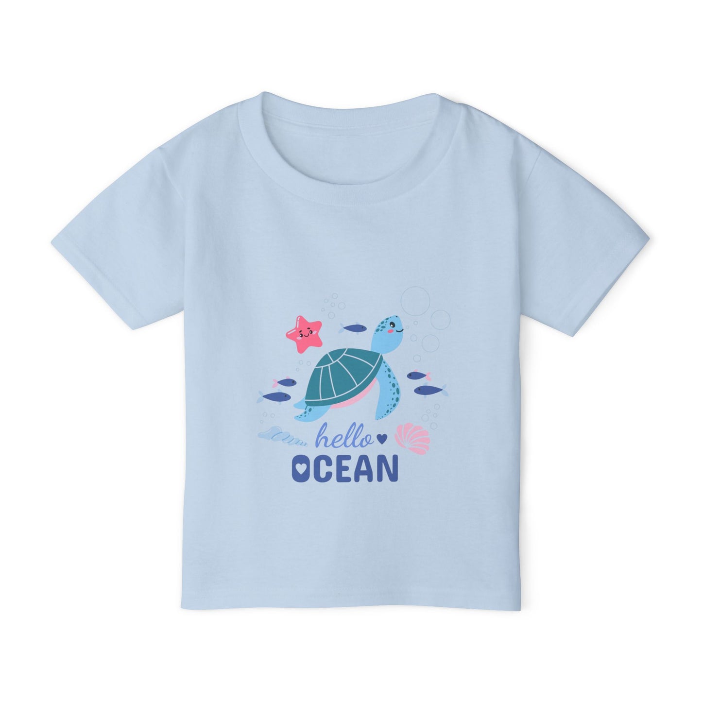 Toddler T-Shirt — “Hello Ocean” Sea Turtle Graphic