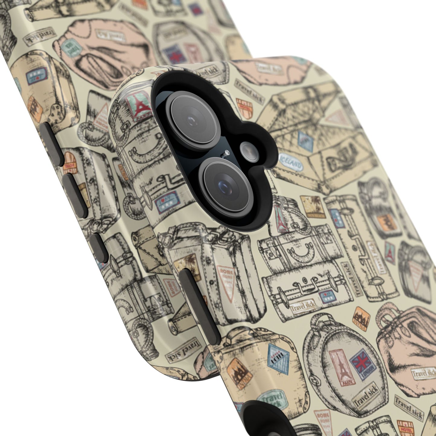 Travel-Inspired Magnetic Tough Cases, Unique Phone Accessories, Perfect for Adventurers, Great Gift for Travelers or Holidays