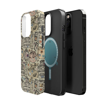 Travel-Inspired Magnetic Tough Cases, Unique Phone Accessories, Perfect for Adventurers, Great Gift for Travelers or Holidays