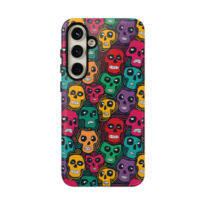 Phone Case, Day of the Dead Tough Case Phone, Mexican Skull Phone Cover, Floral Skeleton Phone Protector, Sugar Skull iPhone Case, Tough