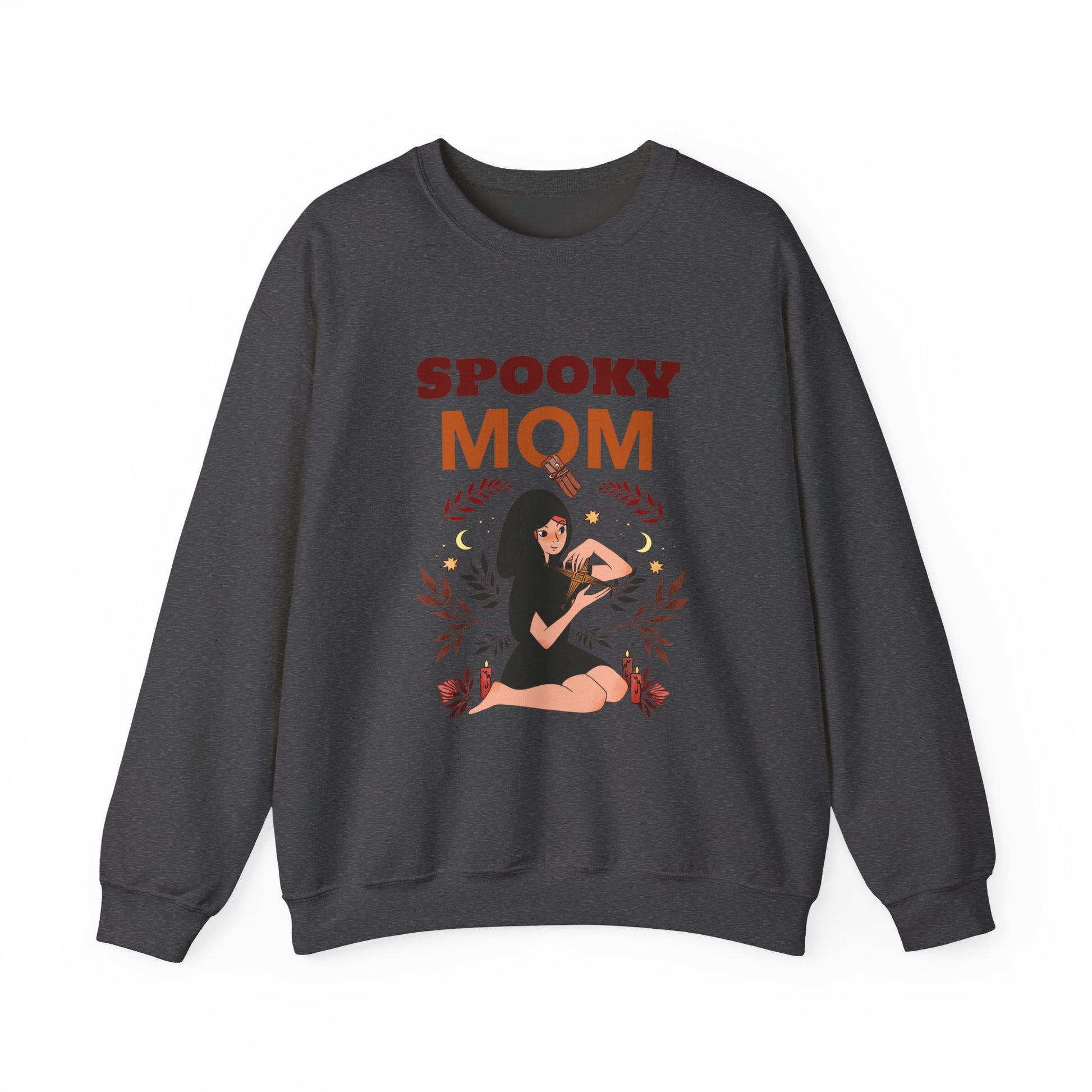 Spooky Mom Sweatshirt | Unisex Crewneck | Halloween Apparel | Gift for Moms | Cozy Fall Fashion | Cute Sweatshirt - MaisonThreadory