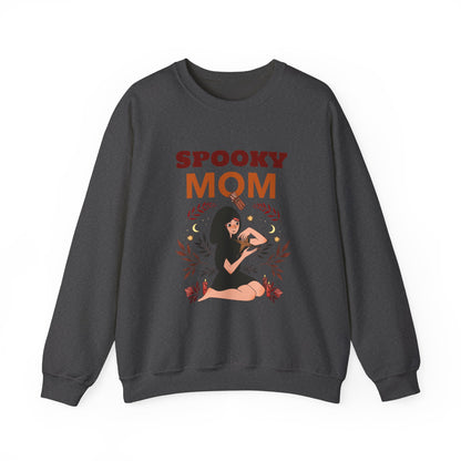 Spooky Mom Sweatshirt | Unisex Crewneck | Halloween Apparel | Gift for Moms | Cozy Fall Fashion | Cute Sweatshirt - MaisonThreadory