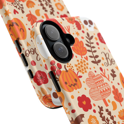 Autumn Phone Case - Cozy Fall Vibes, Pumpkin Decor, Halloween Gift, Floral Design, Seasonal Aesthetic
