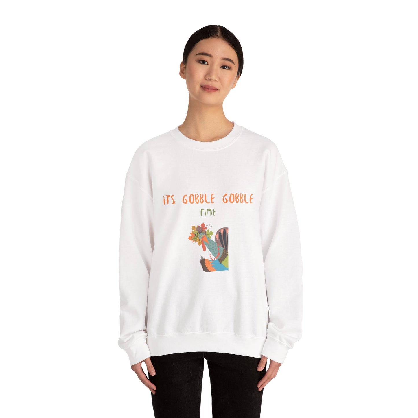 Thanksgiving Vibe Crewneck Sweatshirt, Fall Fashion, Unisex Sweatshirt, Cozy Gift for Her, Autumn Apparel, Holiday Wear - MaisonThreadory