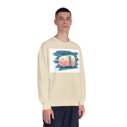 Van Life Sweatshirt, Cozy Crewneck for Adventure Lovers, Travel Apparel for Road Trips, Perfect Gift for Campers & Van Enthusiasts - MaisonThreadory