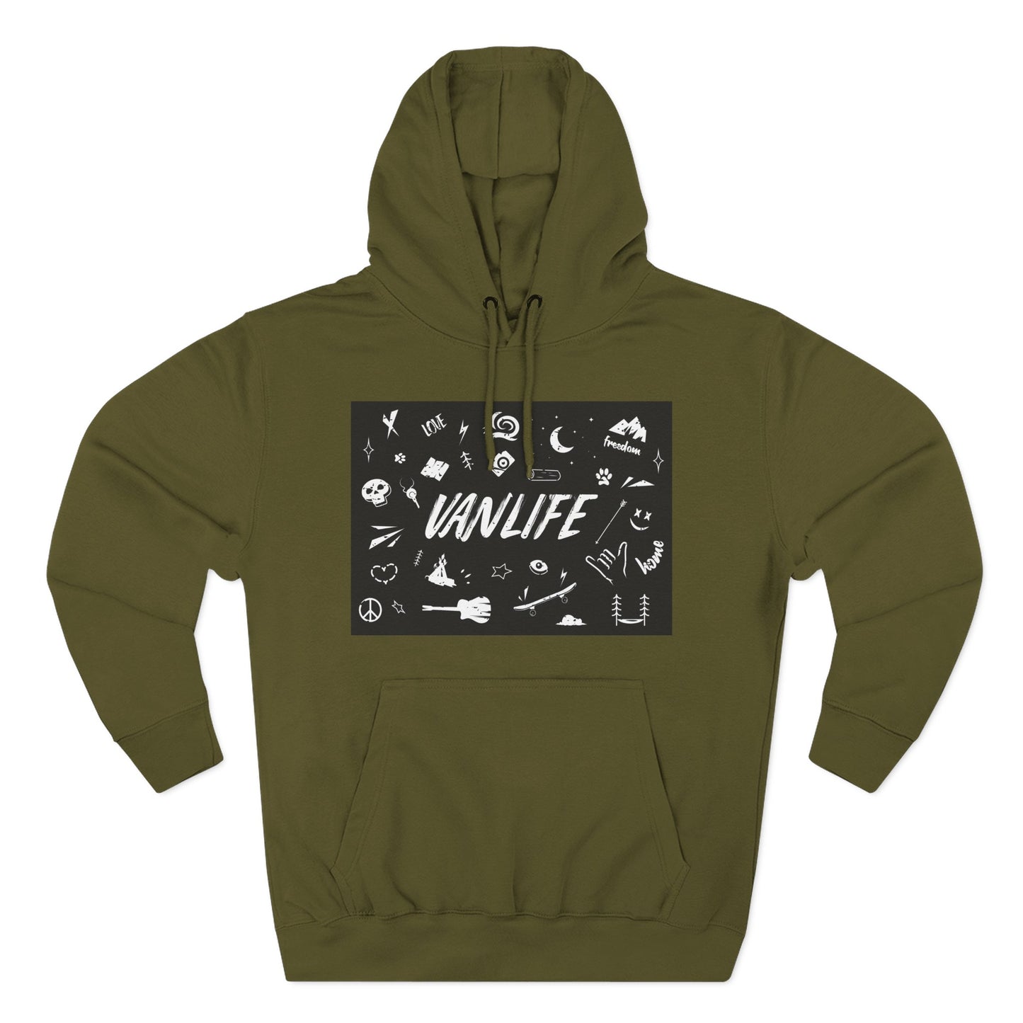 Vanlife Adventure Hoodie - Cozy Fleece Sweatshirt for Travel Lovers, Outdoor Enthusiasts, Camping, Road Trips, Gift for Explorer - MaisonThreadory