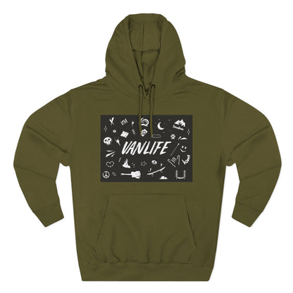 Vanlife Adventure Hoodie - Cozy Fleece Sweatshirt for Travel Lovers, Outdoor Enthusiasts, Camping, Road Trips, Gift for Explorer - MaisonThreadory