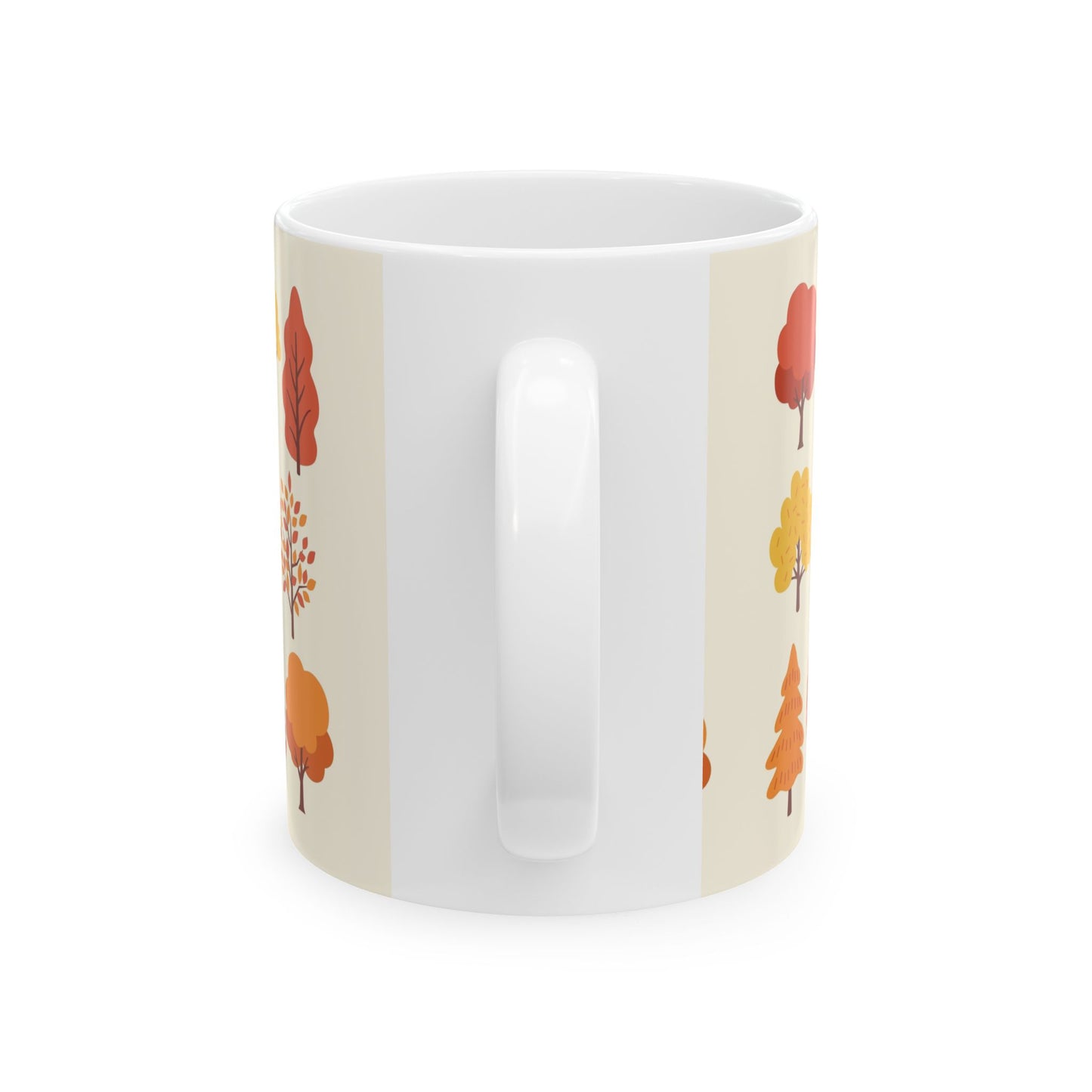 Autumn Forest Ceramic Mug | Cozy Fall Drinkware, Gift for Tea Lovers, Coffee Mug, Nature-Themed Mug, Seasonal Home Decor - MaisonThreadory