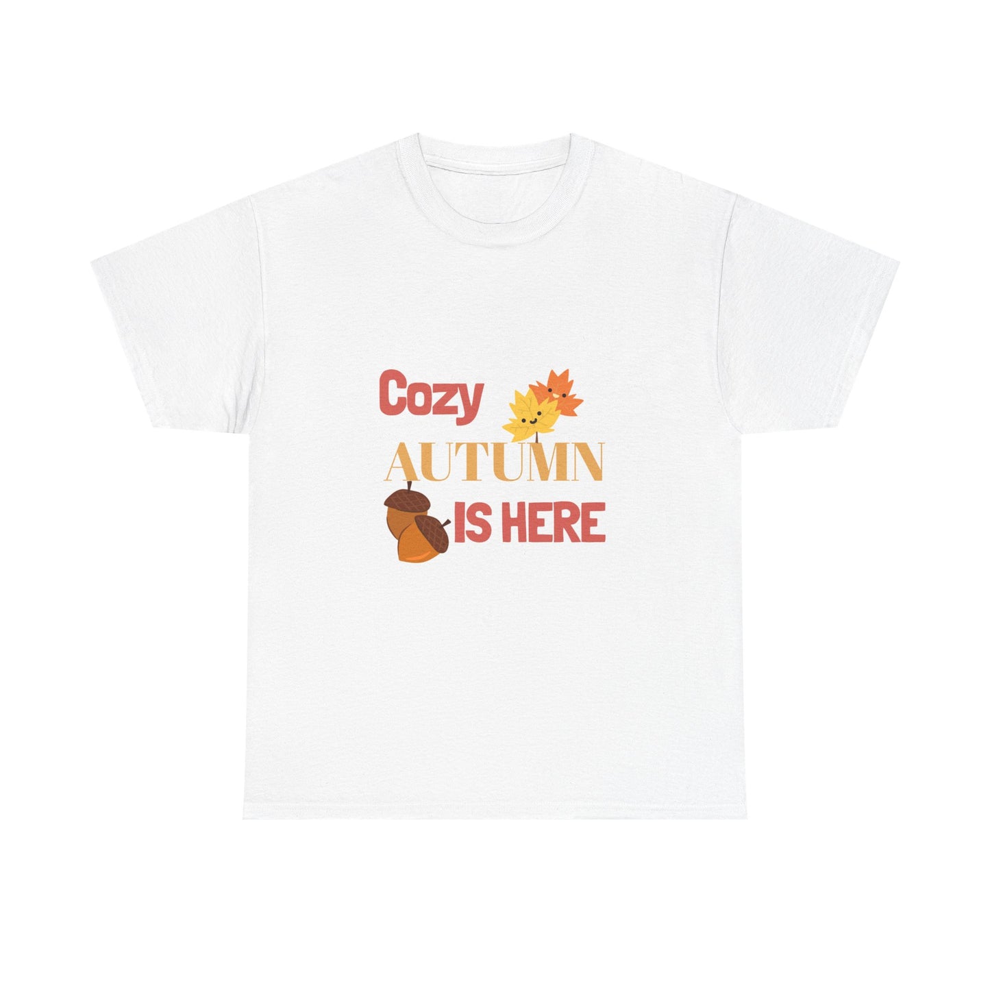 Cozy Autumn T-Shirt | Unisex Fall Tee, Autumn Apparel, Seasonal Shirt, Cute Gift for Fall, Harvest Festival Outfit - MaisonThreadory