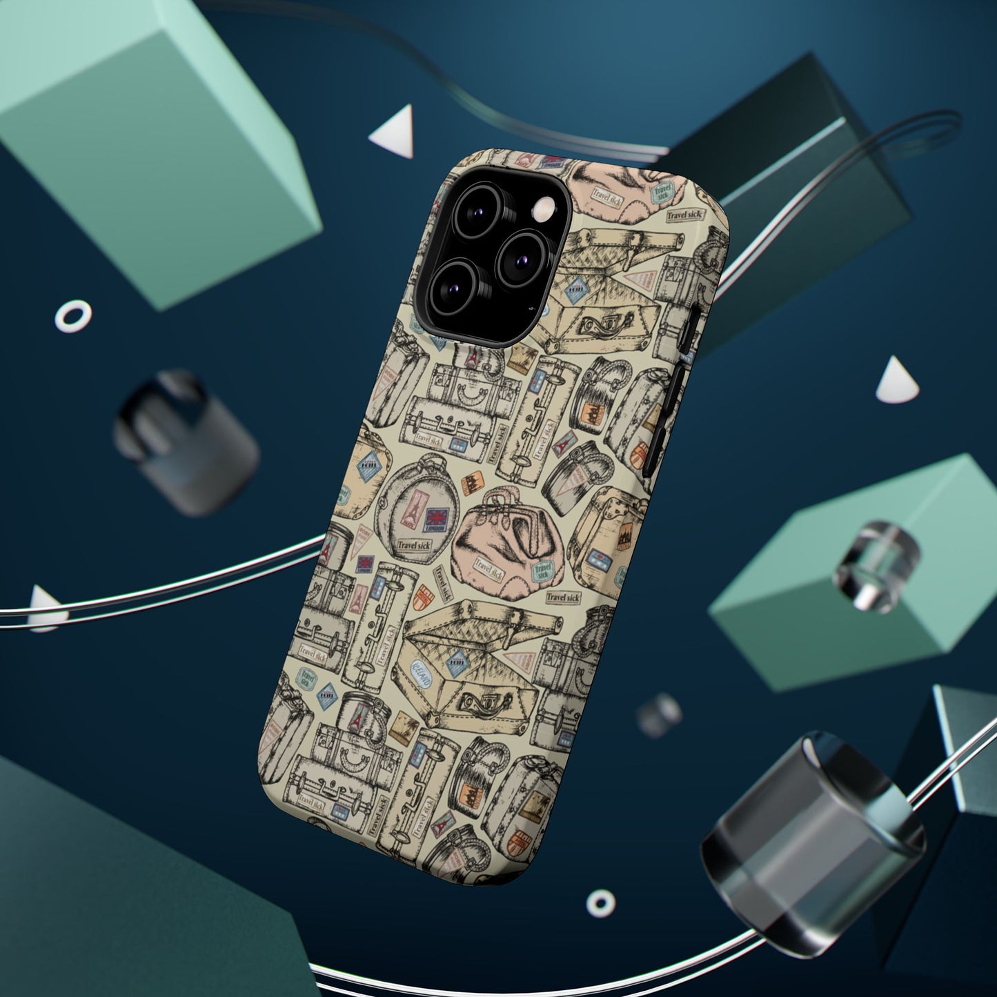Travel-Inspired Magnetic Tough Cases, Unique Phone Accessories, Perfect for Adventurers, Great Gift for Travelers or Holidays