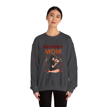 Spooky Mom Sweatshirt | Unisex Crewneck | Halloween Apparel | Gift for Moms | Cozy Fall Fashion | Cute Sweatshirt - MaisonThreadory