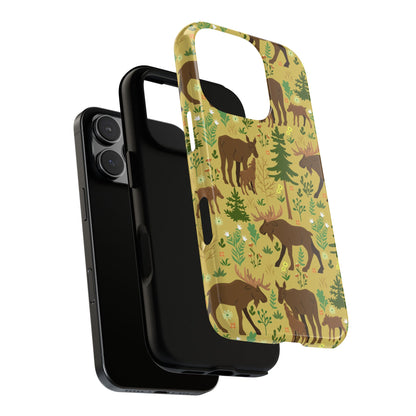 Moose Phone Case - Nature Lover's Accessory, Gifts for Outdoorsy Friends, Wildlife Decor, Eco-Friendly Cover, Forest Adventure Gear - MaisonThreadory