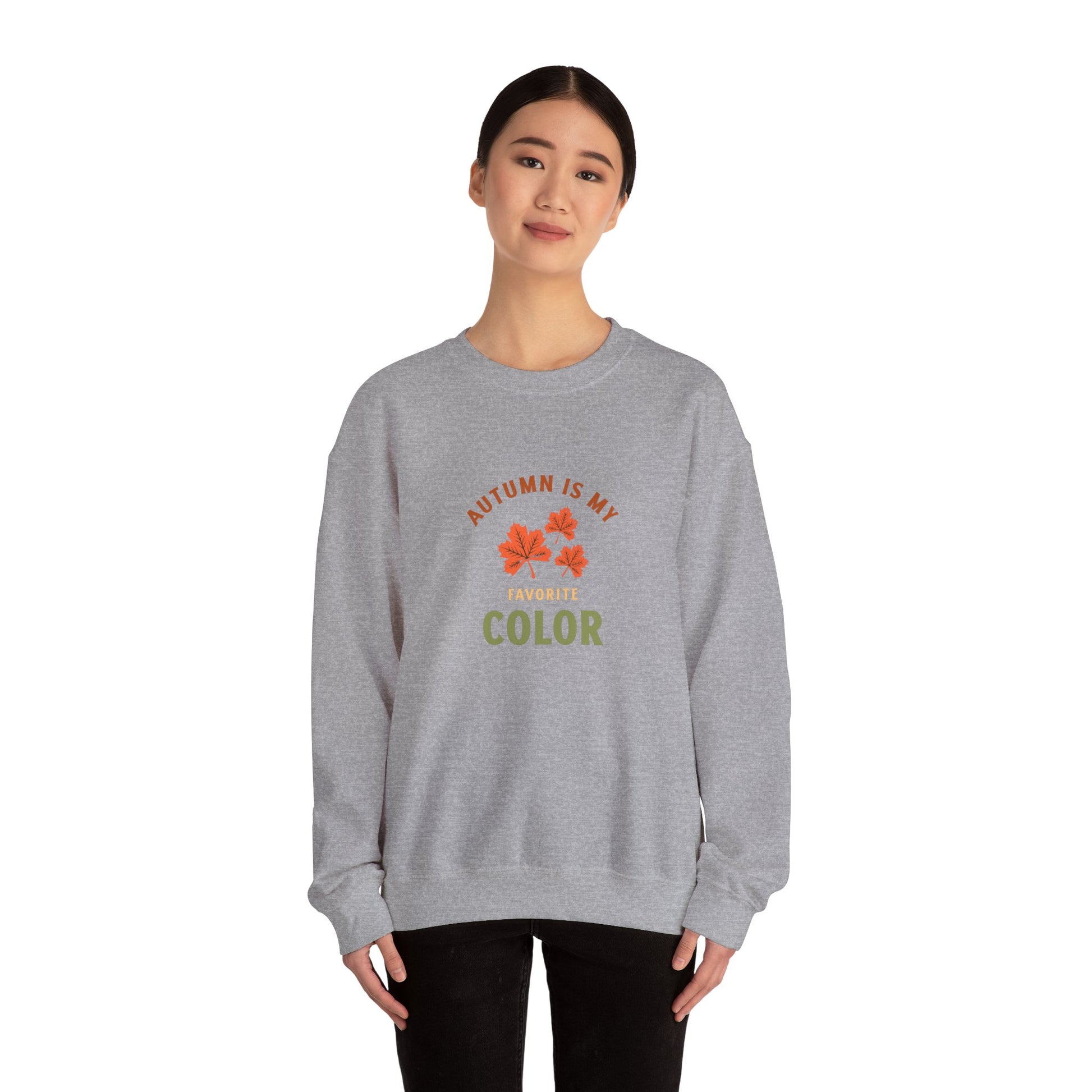 Autumn-Inspired Unisex Crewneck Sweatshirt - Cozy Fall Apparel, Gift for Her, Birthday Present, Family Gathering, Seasonal Fashion - MaisonThreadory