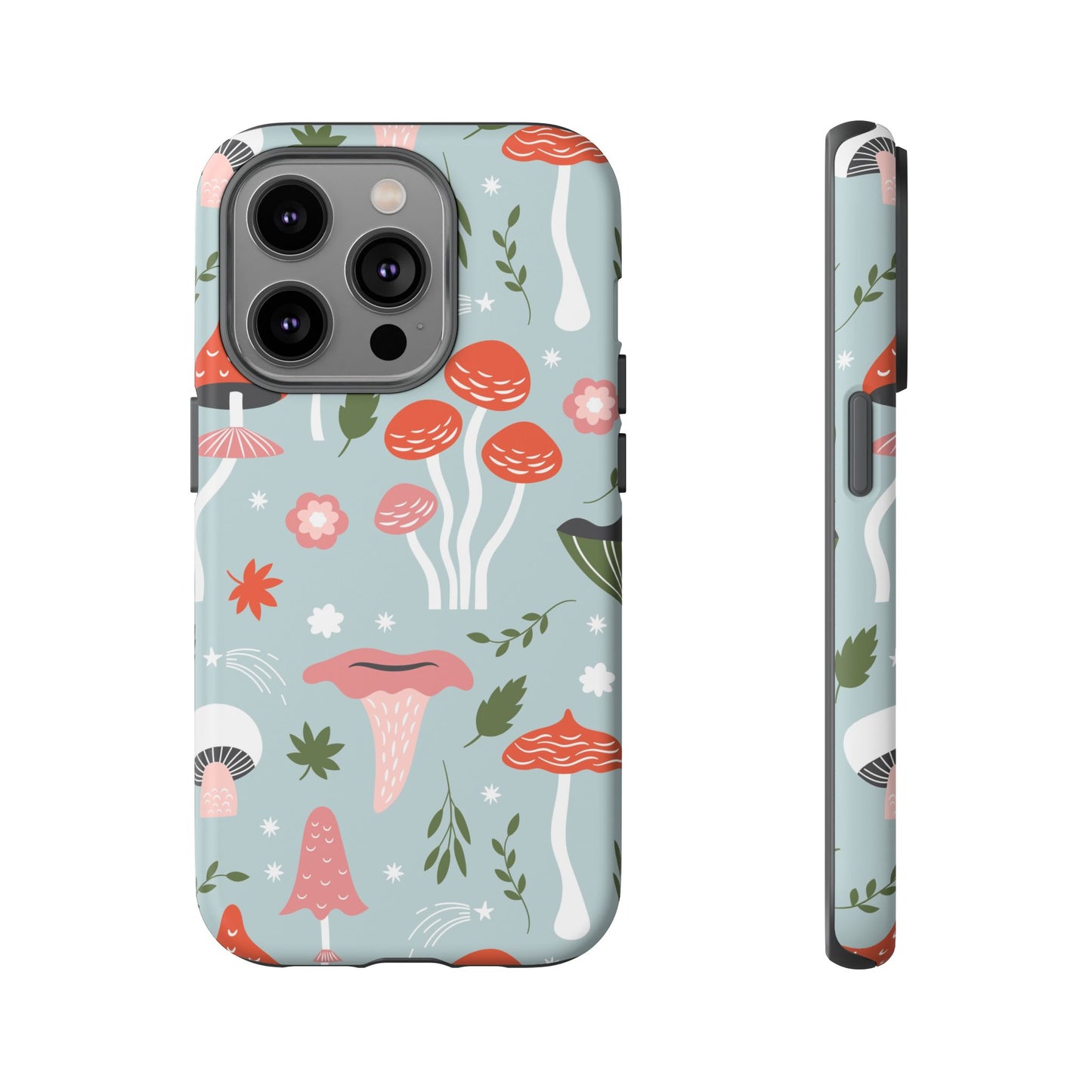 Whimsical Mushroom Phone Case, Cute Floral Smartphone Cover, Unique Gift for Nature Lovers, Trendy Tech Accessory, Eco-friendly Case