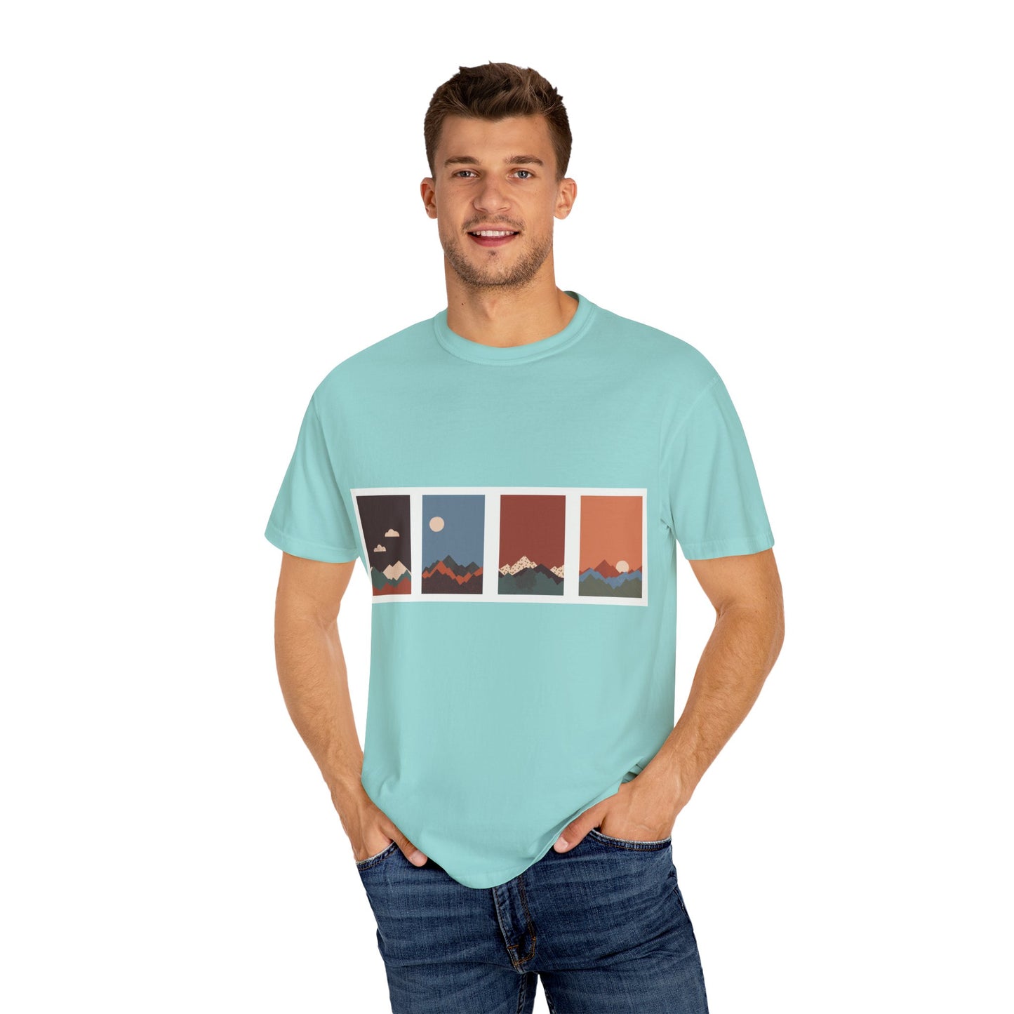 Unisex Mountain Sunset T-Shirt | Cozy Casual Wear, Nature Lover Gift, Travel Tee, Outdoor Adventure Shirt, Hiking Apparel