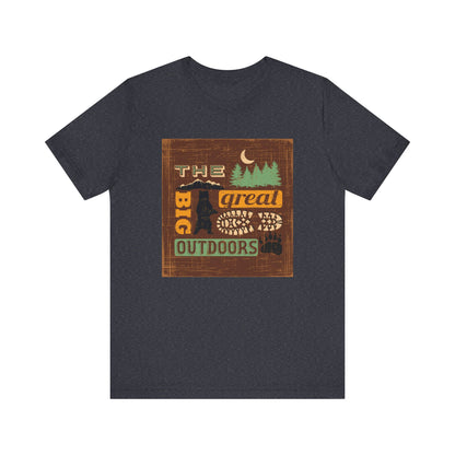 The Great Outdoors Unisex Tee, Adventure Shirt, Nature Lover Gift, Camping Apparel, Summer Vibes, Hiking Outfit - MaisonThreadory