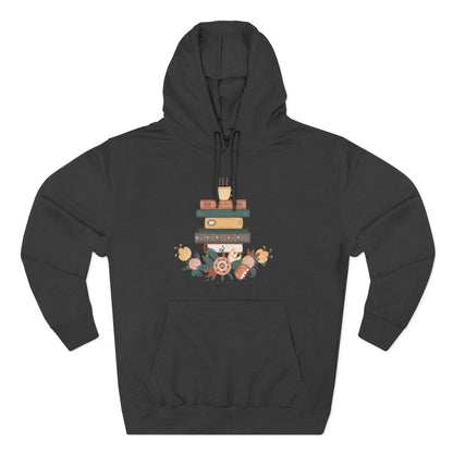Cozy Book Lover's Hoodie | Three-Panel Fleece, Reading Gift, Literary Sweatshirt, Casual Apparel, Birthday Present, Book Club Outfit - MaisonThreadory