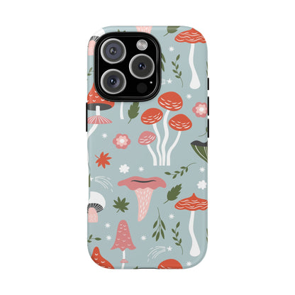 Whimsical Mushroom Phone Case, Cute Floral Smartphone Cover, Unique Gift for Nature Lovers, Trendy Tech Accessory, Eco-friendly Case