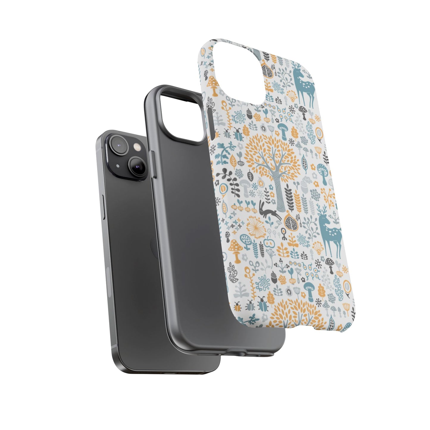 Nature-Inspired Phone Case, Durable Protective Cover, Bohemian Phone Accessory, Symbol of Strength, Eco-Friendly Gift