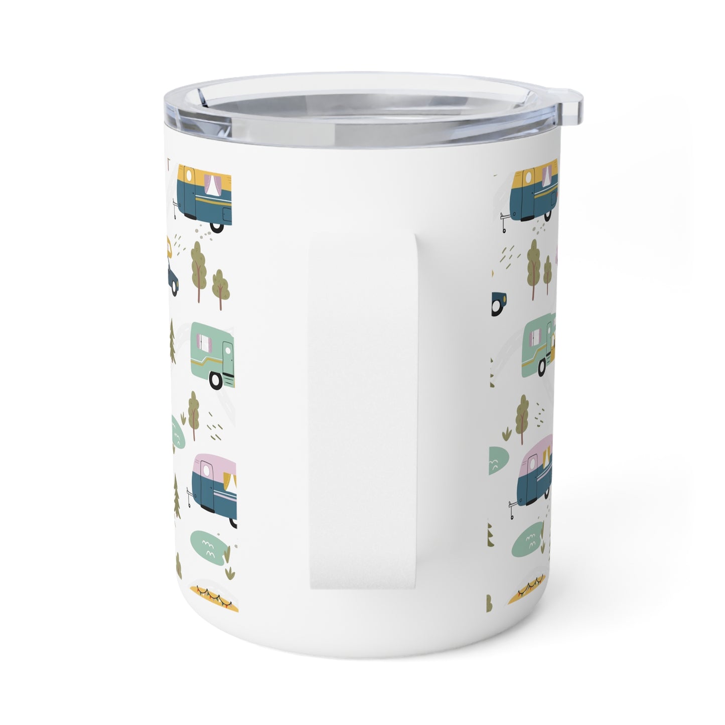 Adventure Awaits Insulated Coffee Mug, Travel Mug, Camper Coffee Cup, Road Trip Gift, Nature Lover's Mug - MaisonThreadory