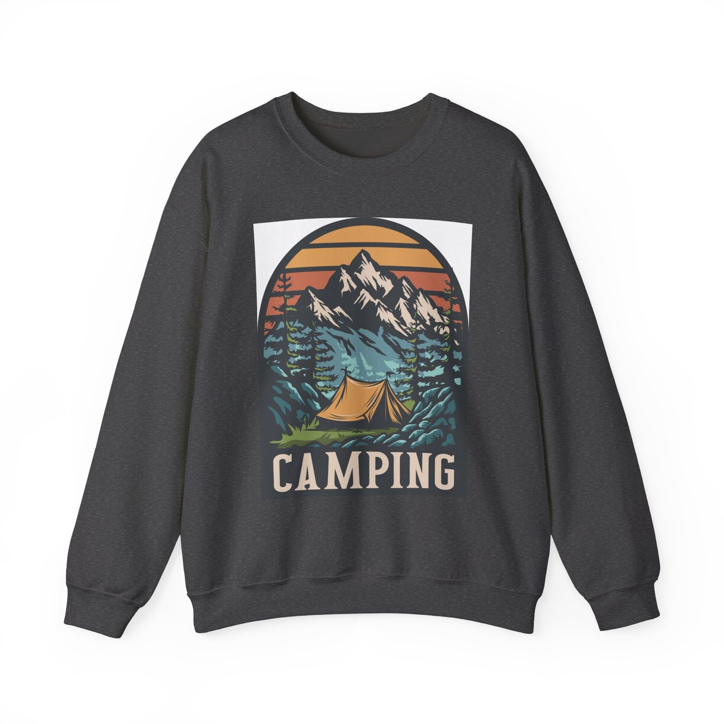Camping Adventures Unisex Sweatshirt - Cozy Outdoor Gear, Nature Lover Gift, Hiking Apparel, Travel Essential, Campfire Style - MaisonThreadory