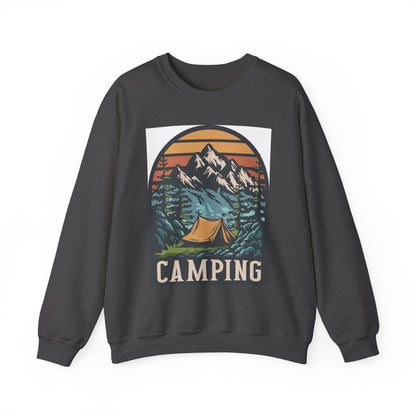 Camping Adventures Unisex Sweatshirt - Cozy Outdoor Gear, Nature Lover Gift, Hiking Apparel, Travel Essential, Campfire Style - MaisonThreadory