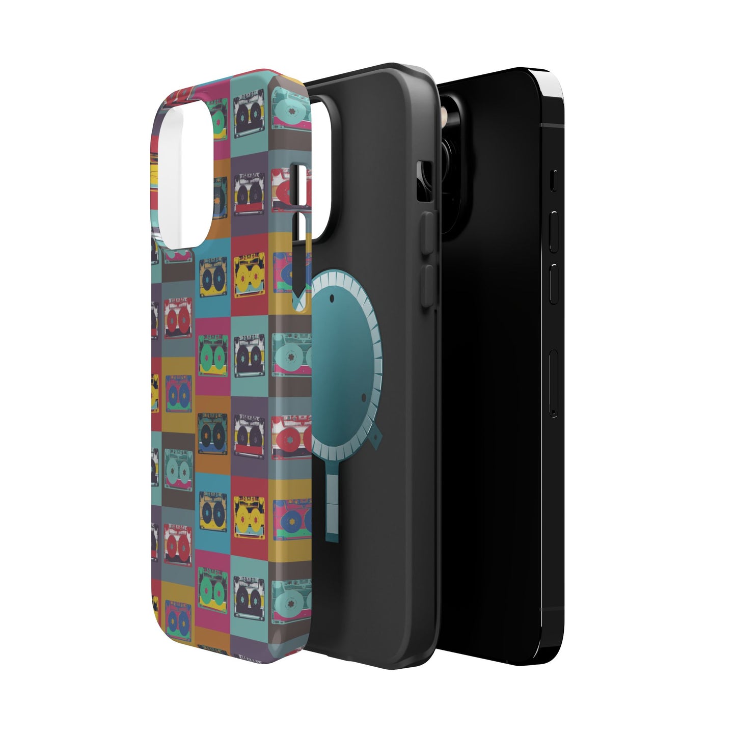 Retro Cassette Tape Phone Case, Vintage Style Tough Case, Music Lover Gift, Funky Tech Accessory, Fun Phone Cover