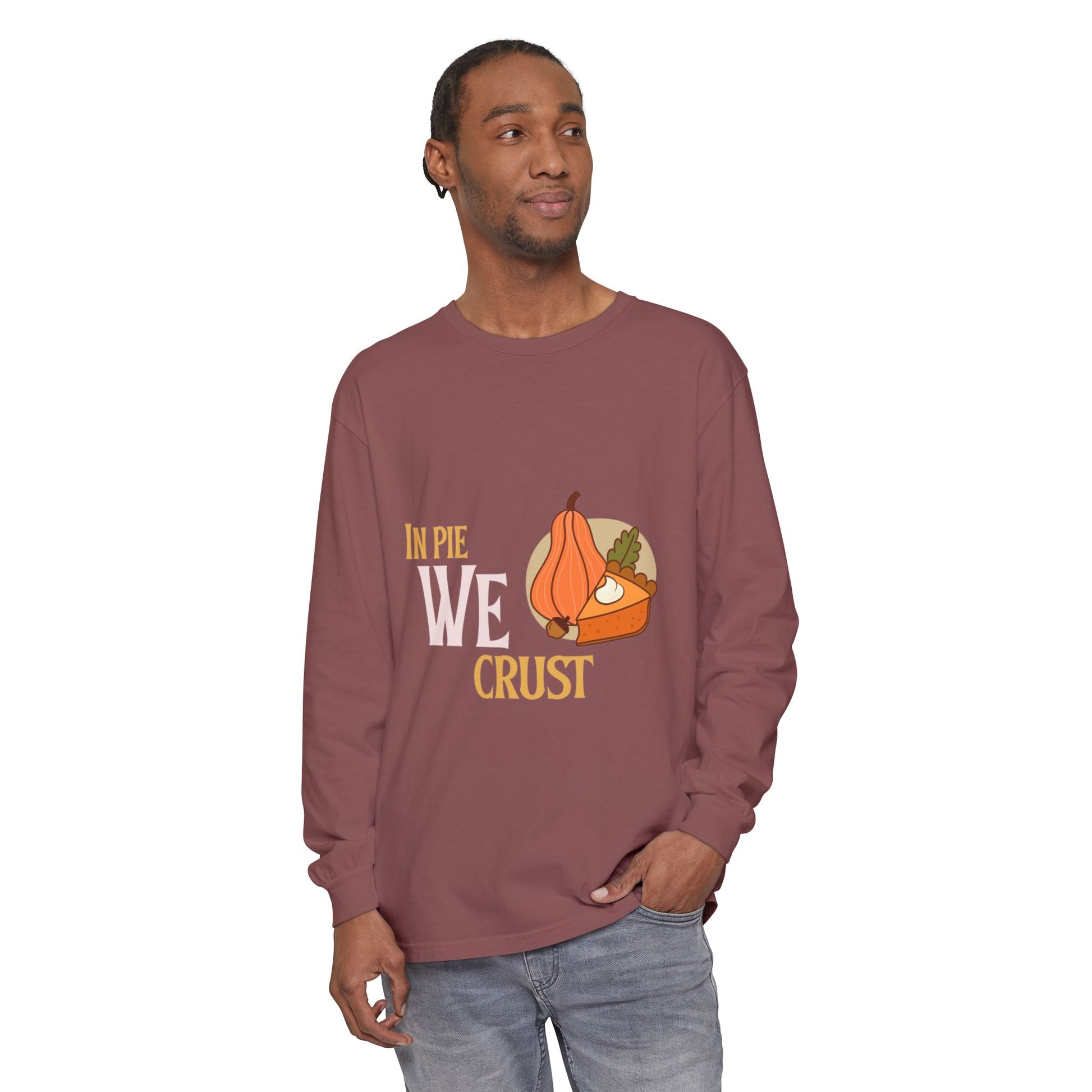 Fall Kitchen Humor Long Sleeve T-Shirt, Thanksgiving Gift, Thanksgiving Sweater, Pie Lovers Shirt, Cozy Fall Apparel, Unisex Sweatshirt - MaisonThreadory