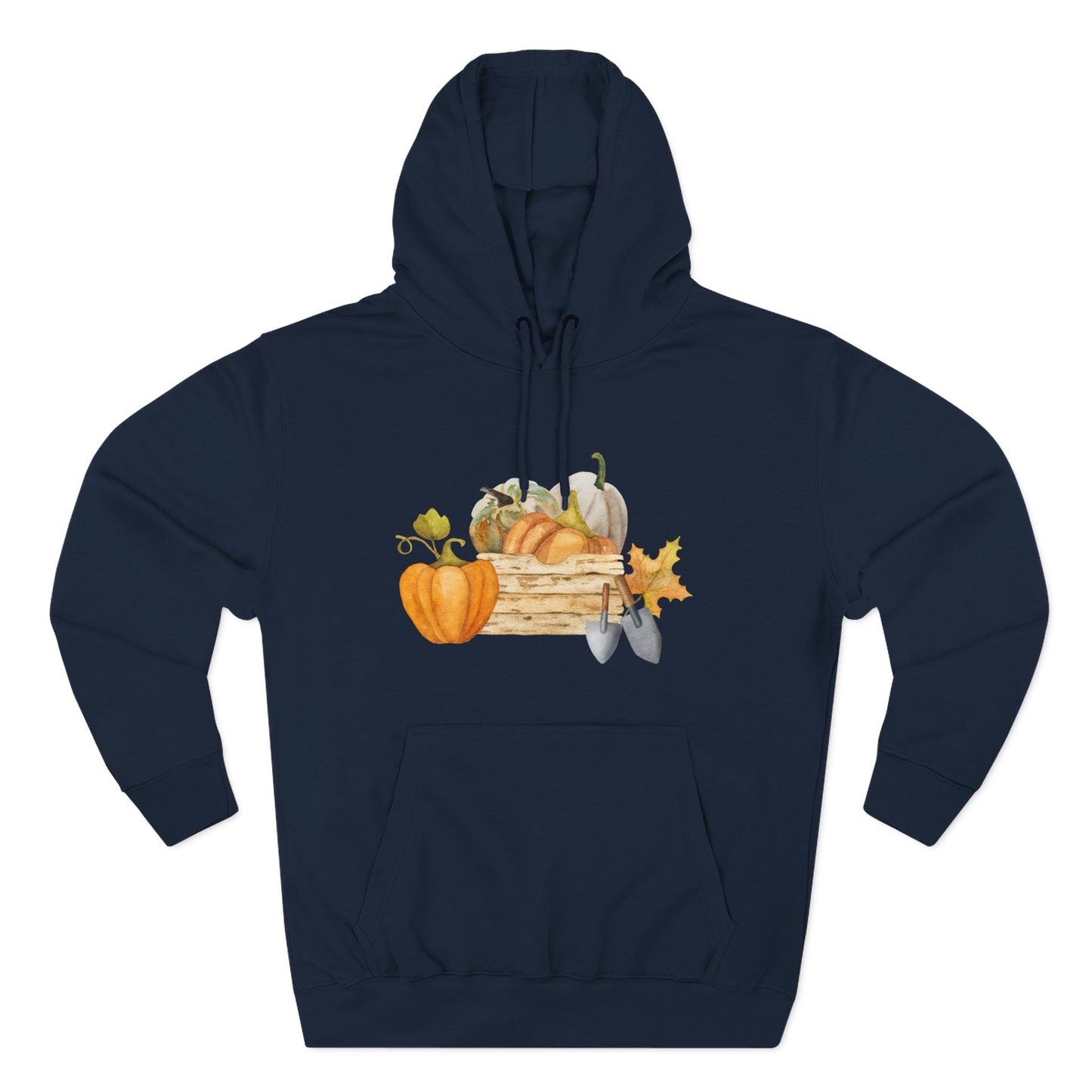 Autumn Harvest Fleece Hoodie, Cozy Fall Sweatshirt, Pumpkin Hoodie, Seasonal Apparel, Gift for Thanksgiving