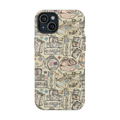 Travel-Inspired Magnetic Tough Cases, Unique Phone Accessories, Perfect for Adventurers, Great Gift for Travelers or Holidays