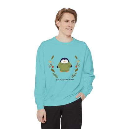 Whimsical Penguin Sweatshirt, Cozy Unisex Pullover for Every Occasion, Gift for Winter Lovers, Cute Fall Apparel, Festive Holiday Clothing - MaisonThreadory