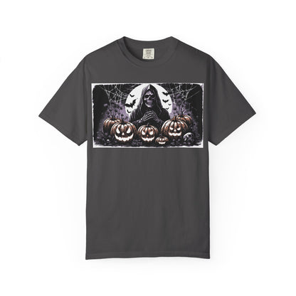 Spooky Halloween T-shirt, Unisex Graphic Tee, Ghostly Apparel, Fall Fashion, Pumpkin Shirt, Halloween Costume Top