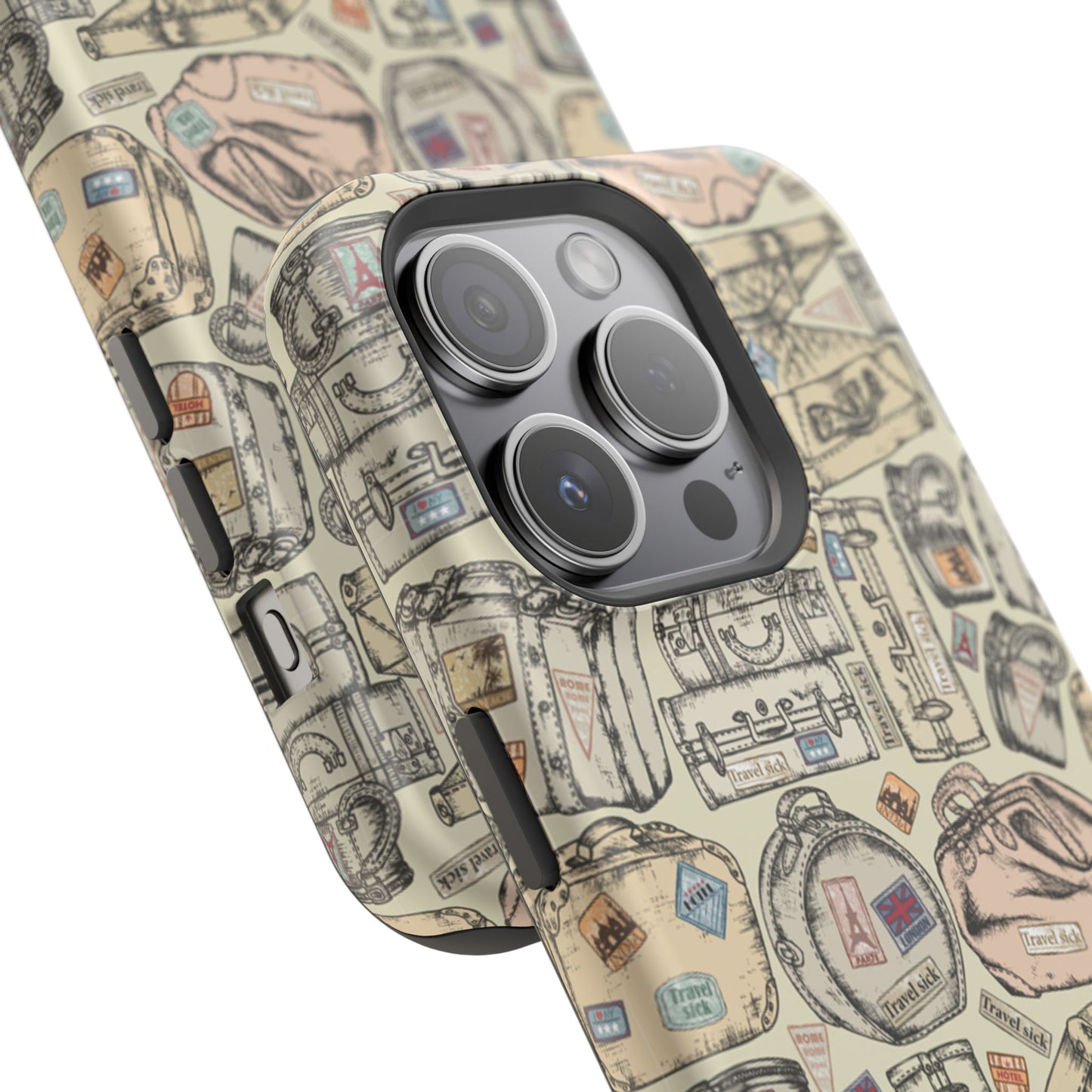 Travel-Inspired Magnetic Tough Cases, Unique Phone Accessories, Perfect for Adventurers, Great Gift for Travelers or Holidays