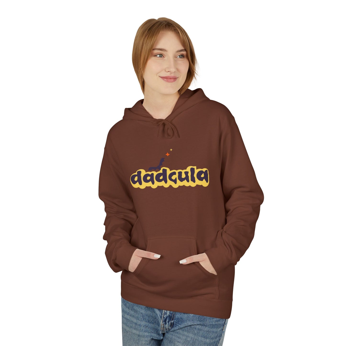 Dramatic Fleece Hoodie with Unique Design, Cozy Fall Apparel, Great for Halloween, Casual Wear, Gift for Friends - MaisonThreadory