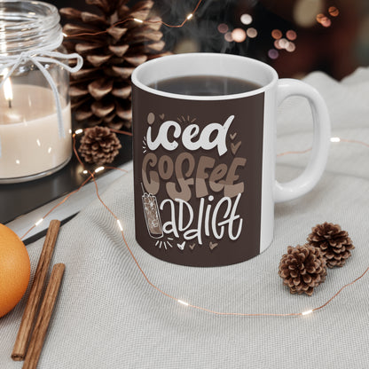 Iced Coffee Delight Mug - Perfect for Coffee Lovers, Gift for Friends, Home Decor, Daily Use, Birthday Present - MaisonThreadory