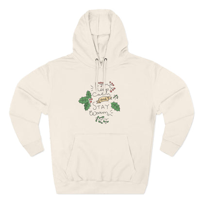 Cozy Stay Warm Fleece Hoodie for All Seasons, Cute Unisex Winter Apparel, Perfect Gift for Friends and Family - MaisonThreadory
