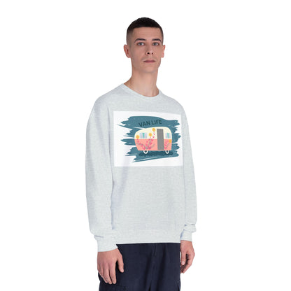 Van Life Sweatshirt, Cozy Crewneck for Adventure Lovers, Travel Apparel for Road Trips, Perfect Gift for Campers & Van Enthusiasts - MaisonThreadory