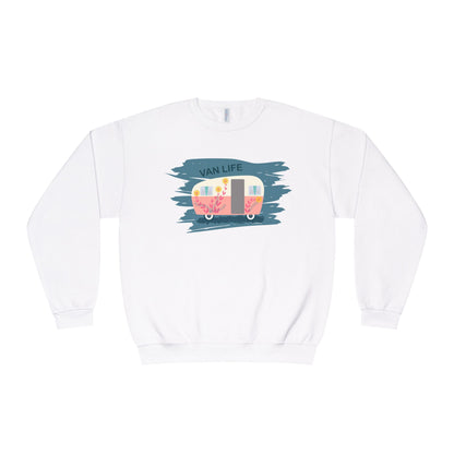 Van Life Sweatshirt, Cozy Crewneck for Adventure Lovers, Travel Apparel for Road Trips, Perfect Gift for Campers & Van Enthusiasts - MaisonThreadory