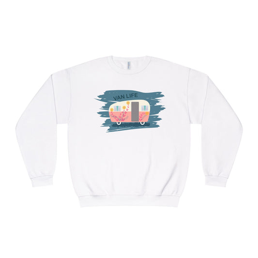 Van Life Sweatshirt, Cozy Crewneck for Adventure Lovers, Travel Apparel for Road Trips, Perfect Gift for Campers & Van Enthusiasts - MaisonThreadory