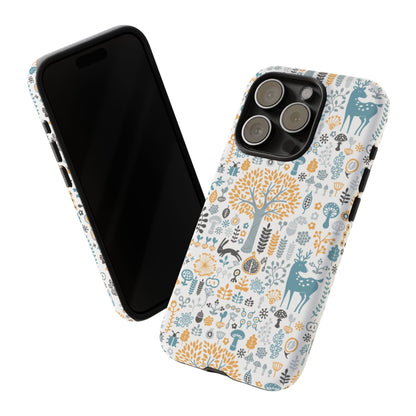 Nature-Inspired Phone Case, Durable Protective Cover, Bohemian Phone Accessory, Symbol of Strength, Eco-Friendly Gift