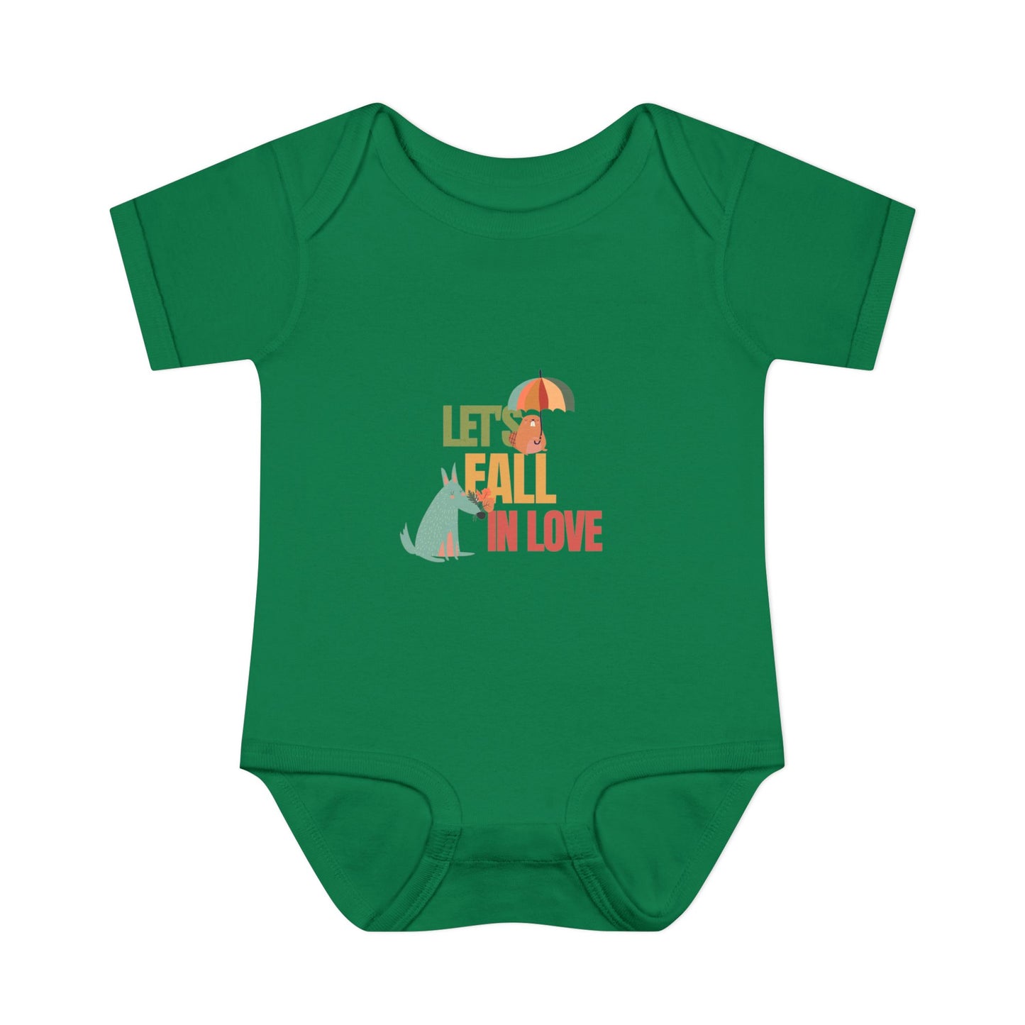 Autumn Baby Bodysuit - Let's Fall in Love, Cute Infant Outfit, Seasonal Gift, Baby Shower Present, Little One's Fall Fashion - MaisonThreadory