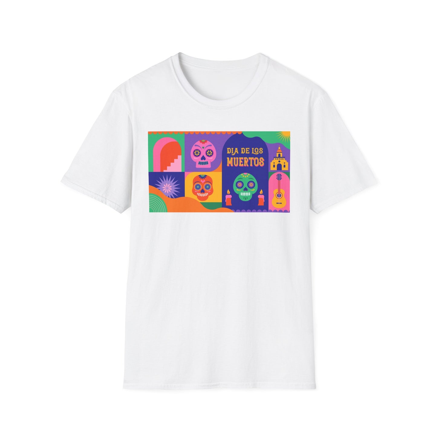 Dia de los Muertos Unisex T-Shirt, Mexican Day of the Dead Tee, Halloween Skeleton Shirt, Dia de los Muertos Festival Top, Sugar Skull