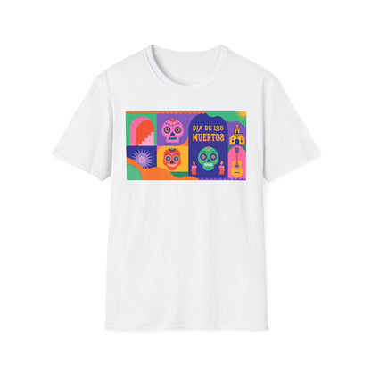 Dia de los Muertos Unisex T-Shirt, Mexican Day of the Dead Tee, Halloween Skeleton Shirt, Dia de los Muertos Festival Top, Sugar Skull
