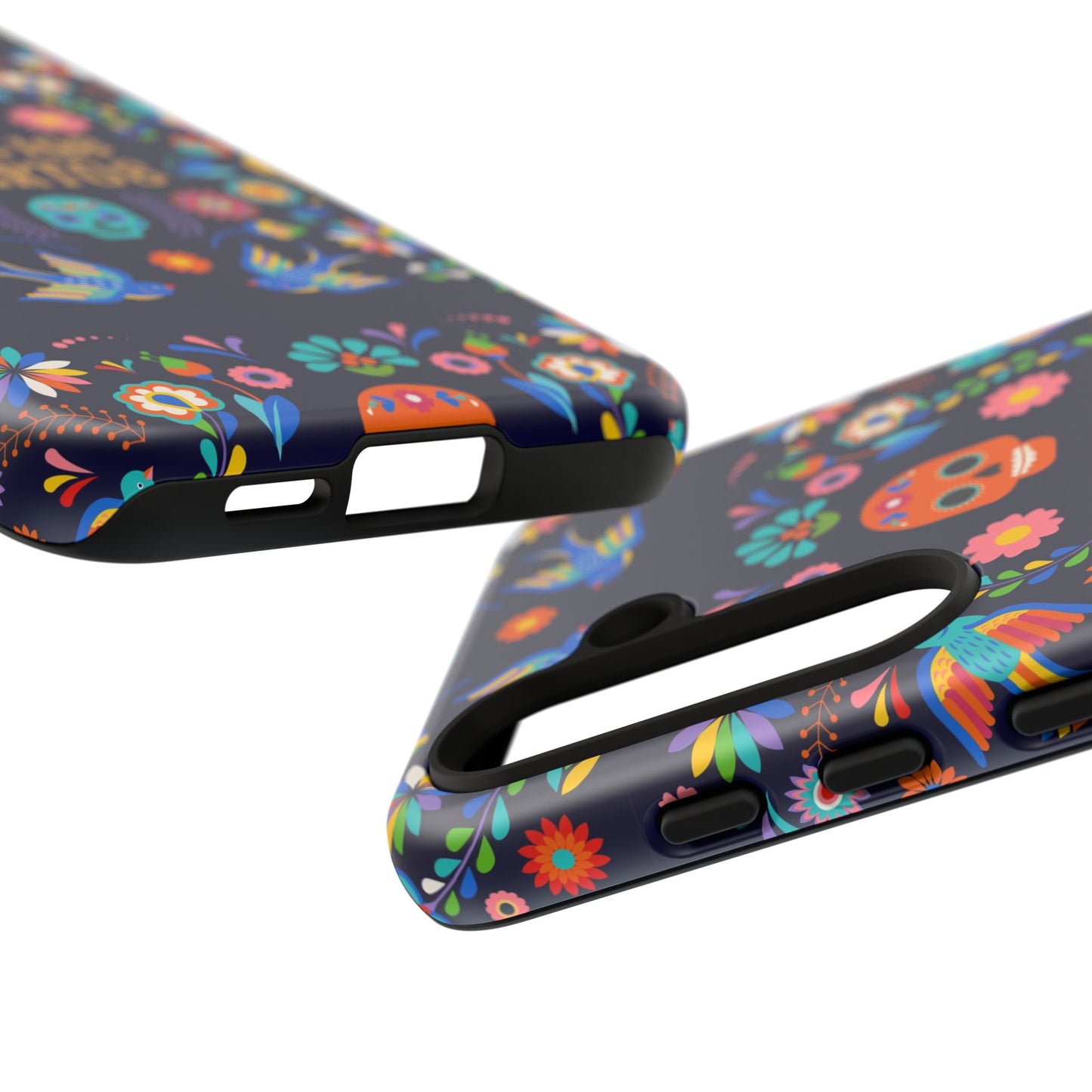 Colorful Dia de los Muertos Phone Case, Skull Design, Floral Phone Cover, Sugar Skull Accessories, Day of the Dead Gift