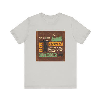 The Great Outdoors Unisex Tee, Adventure Shirt, Nature Lover Gift, Camping Apparel, Summer Vibes, Hiking Outfit - MaisonThreadory