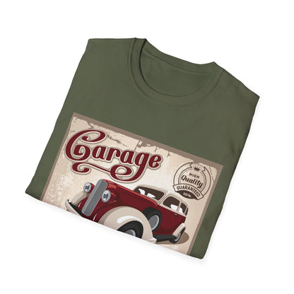 Vintage Garage Service T-Shirt, Car Lover Gift, Classic Auto Enthusiast Tee, Dad Father's Day Gift, Retro Automotive Apparel