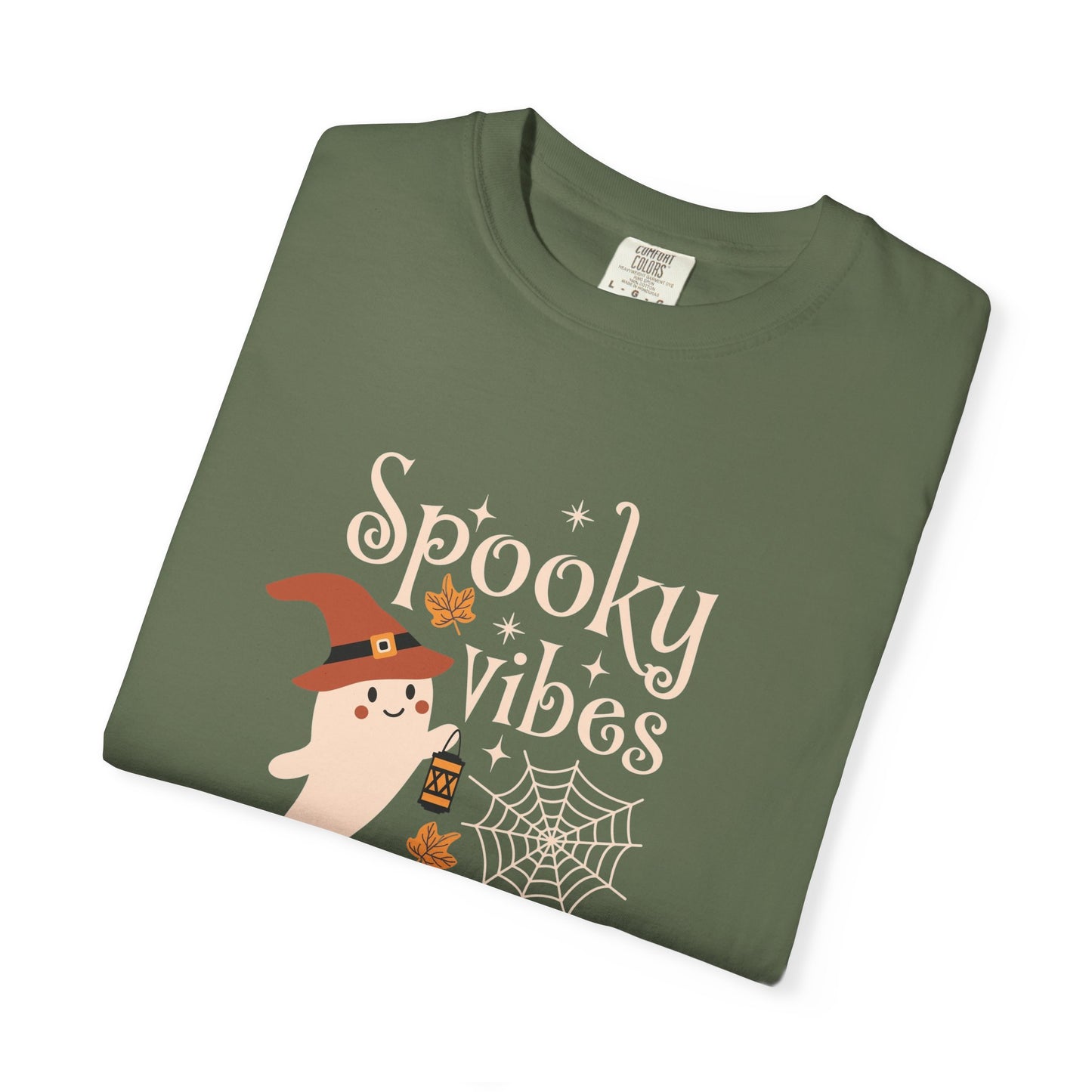 Spooky Ghost T-Shirt, Halloween Apparel, Unisex Tee, Fall Fashion, Cute Ghost Design, Perfect for Autumn Celebrations - MaisonThreadory